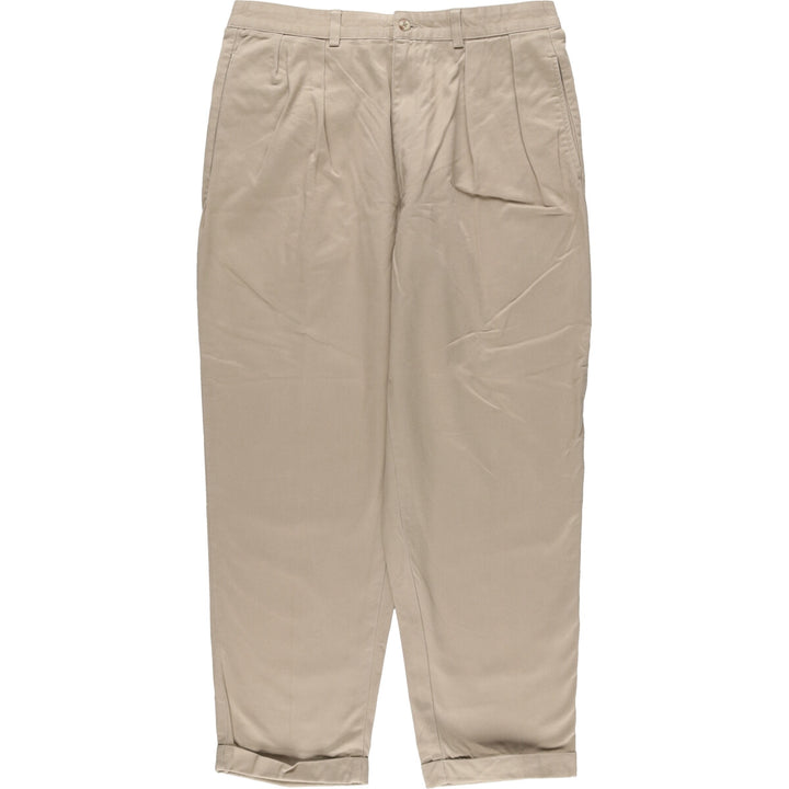 Ralph Lauren POLO RALPH LAUREN Two-pleat chino pants for men, size W34 cotton Beige type Vintage Second Hand