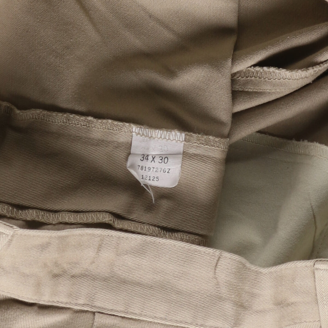 Ralph Lauren POLO RALPH LAUREN Two-pleat chino pants for men, size W34 cotton Beige type Vintage Second Hand