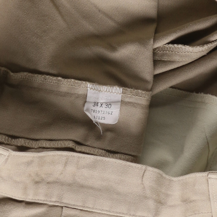 Ralph Lauren POLO RALPH LAUREN Two-pleat chino pants for men, size W34 cotton Beige type Vintage Second Hand