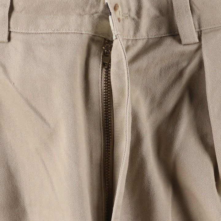 Ralph Lauren POLO RALPH LAUREN Two-pleat chino pants for men, size W34 cotton Beige type Vintage Second Hand