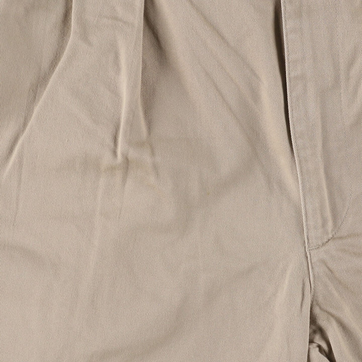 Ralph Lauren POLO RALPH LAUREN Two-pleat chino pants for men, size W34 cotton Beige type Vintage Second Hand