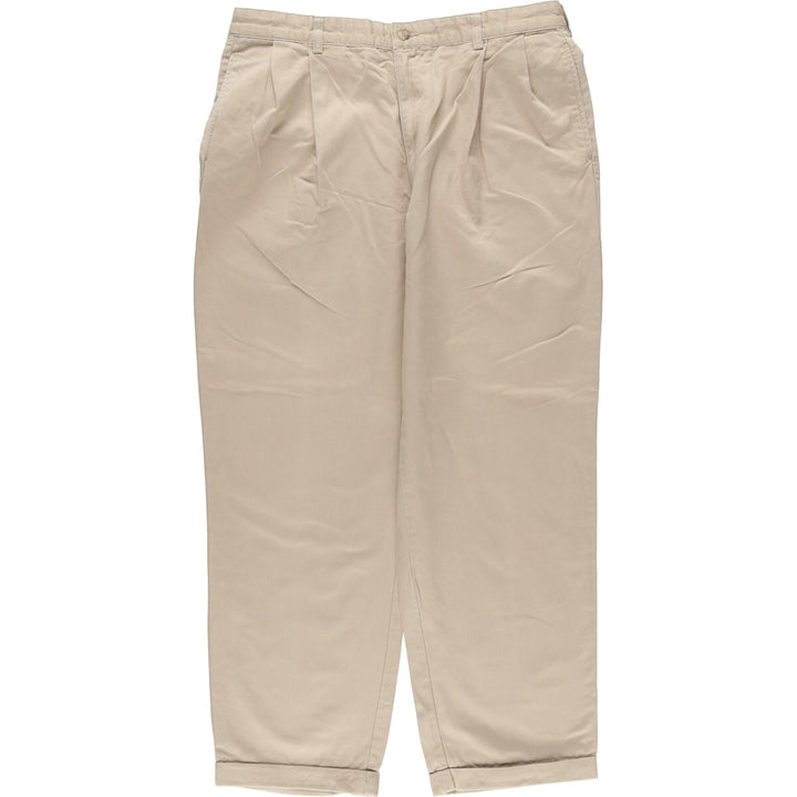 Ralph Lauren POLO RALPH LAUREN Two-pleat chino pants for men, size W36 cotton Beige type Vintage Second Hand