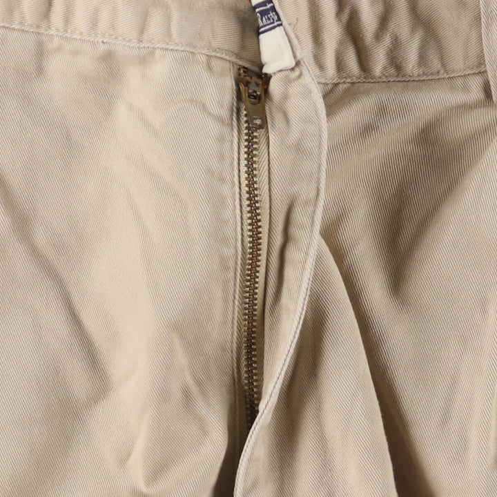 Ralph Lauren POLO RALPH LAUREN Two-pleat chino pants for men, size W36 cotton Beige type Vintage Second Hand