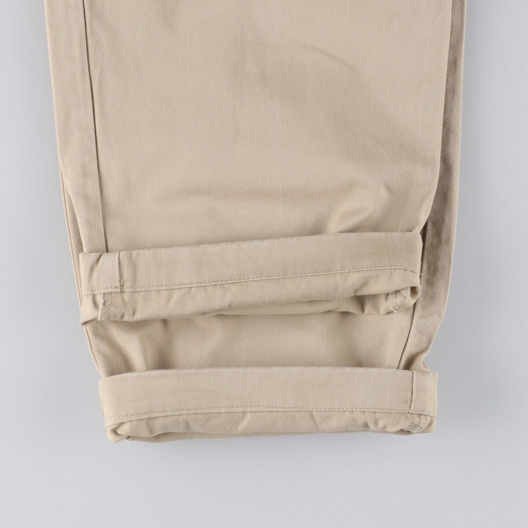 Ralph Lauren POLO RALPH LAUREN Two-pleat chino pants for men, size W36 cotton Beige type Vintage Second Hand