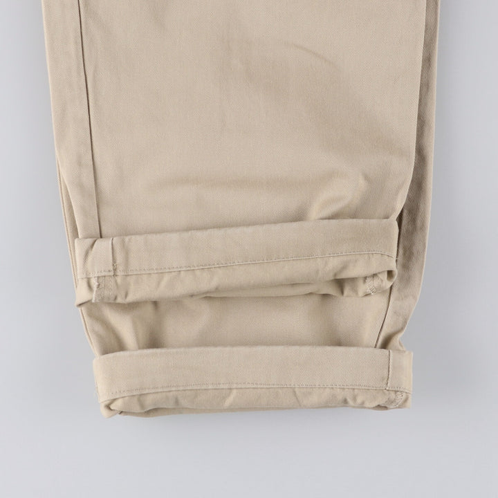 Ralph Lauren POLO RALPH LAUREN Two-pleat chino pants for men, size W36 cotton Beige type Vintage Second Hand