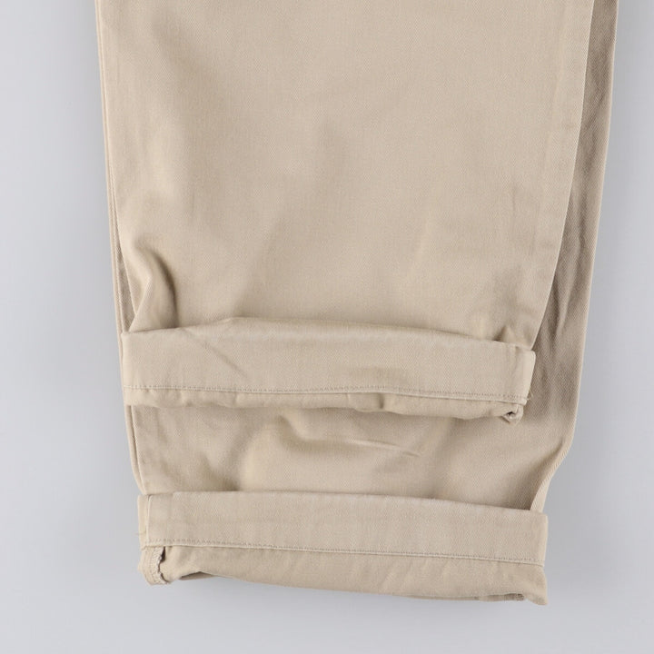Ralph Lauren POLO RALPH LAUREN Two-pleat chino pants for men, size W36 cotton Beige type Vintage Second Hand
