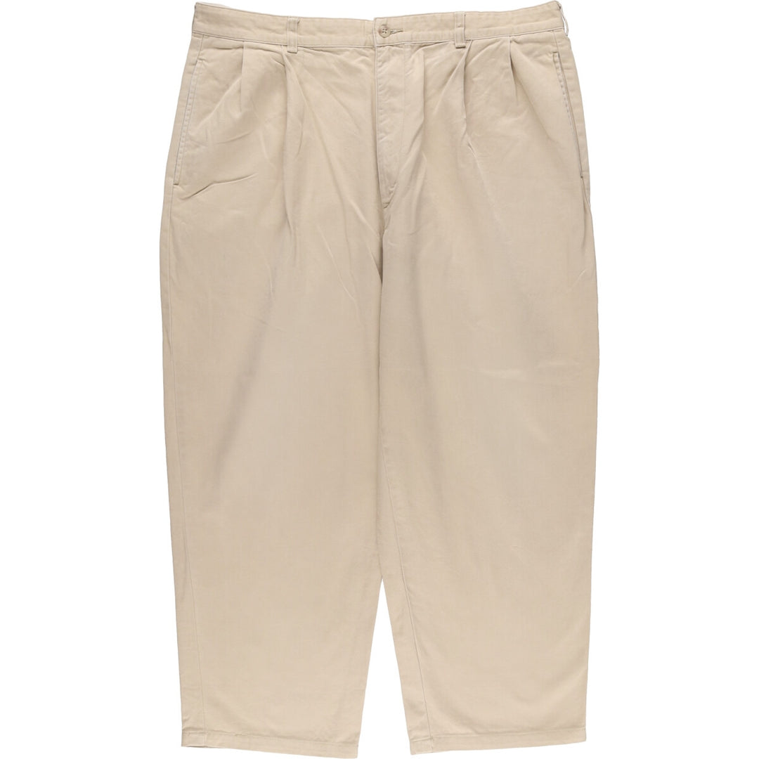 Ralph Lauren POLO RALPH LAUREN Men's Chino Pants, Size W37 (Two-pleat) cotton Beige type Vintage Second Hand