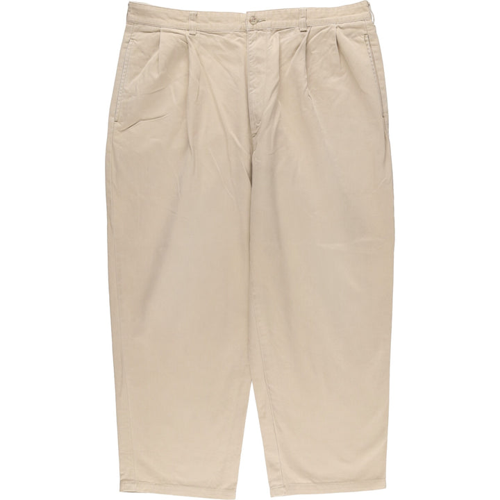 Ralph Lauren POLO RALPH LAUREN Men's Chino Pants, Size W37 (Two-pleat) cotton Beige type Vintage Second Hand