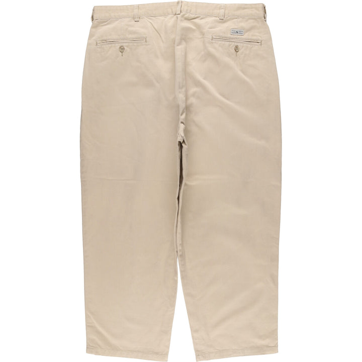 Ralph Lauren POLO RALPH LAUREN Men's Chino Pants, Size W37 (Two-pleat) cotton Beige type Vintage Second Hand