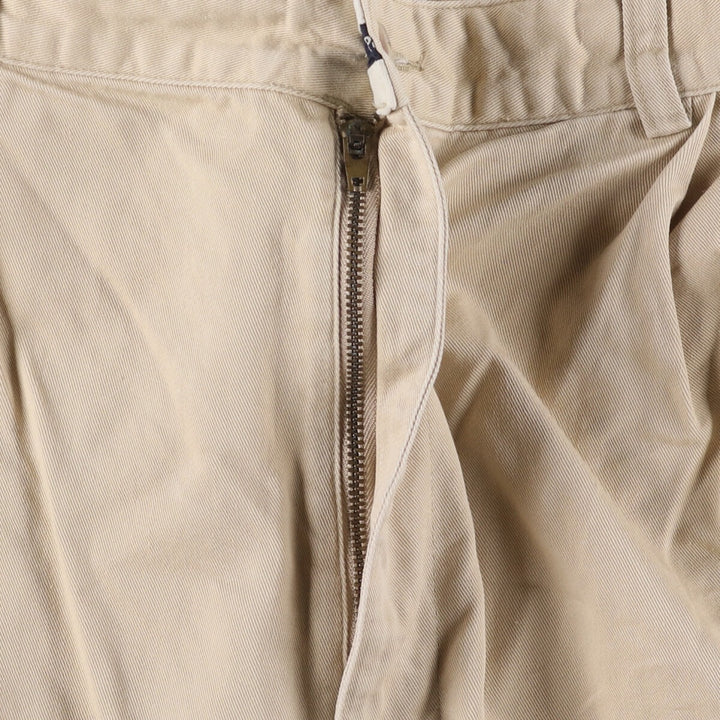 Ralph Lauren POLO RALPH LAUREN Men's Chino Pants, Size W37 (Two-pleat) cotton Beige type Vintage Second Hand