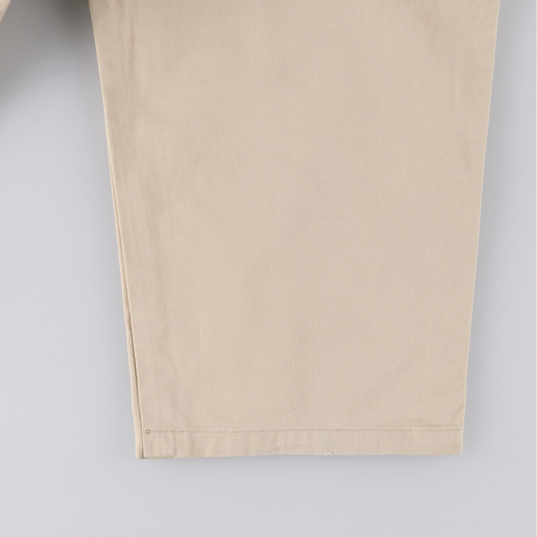 Ralph Lauren POLO RALPH LAUREN Men's Chino Pants, Size W37 (Two-pleat) cotton Beige type Vintage Second Hand