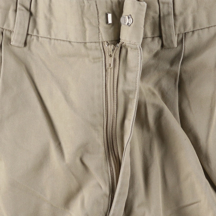 Ralph Lauren POLO by Ralph Lauren Two-pleat Chino Pants for Men, W34 equivalent cotton Khaki type Vintage Second Hand