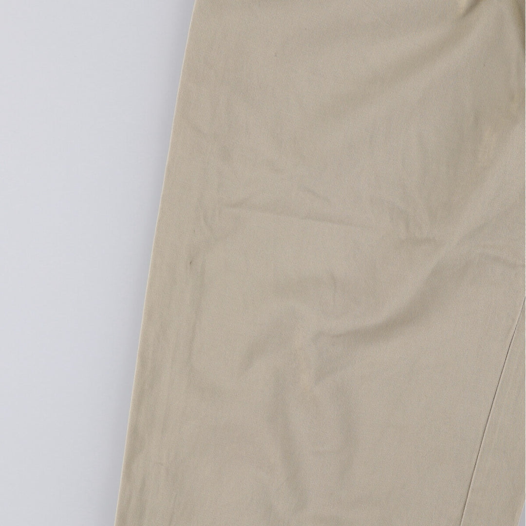 Ralph Lauren POLO by Ralph Lauren Two-pleat Chino Pants for Men, W34 equivalent cotton Khaki type Vintage Second Hand