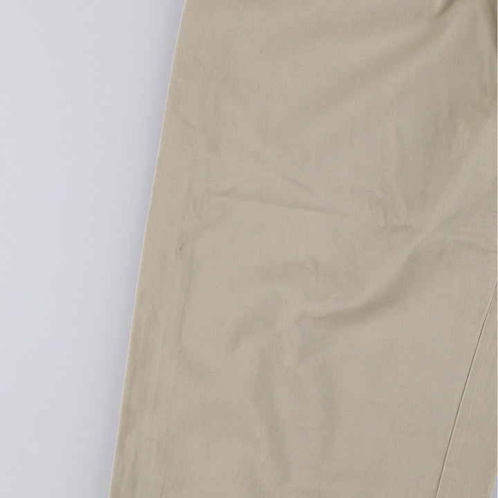 Ralph Lauren POLO by Ralph Lauren Two-pleat Chino Pants for Men, W34 equivalent cotton Khaki type Vintage Second Hand