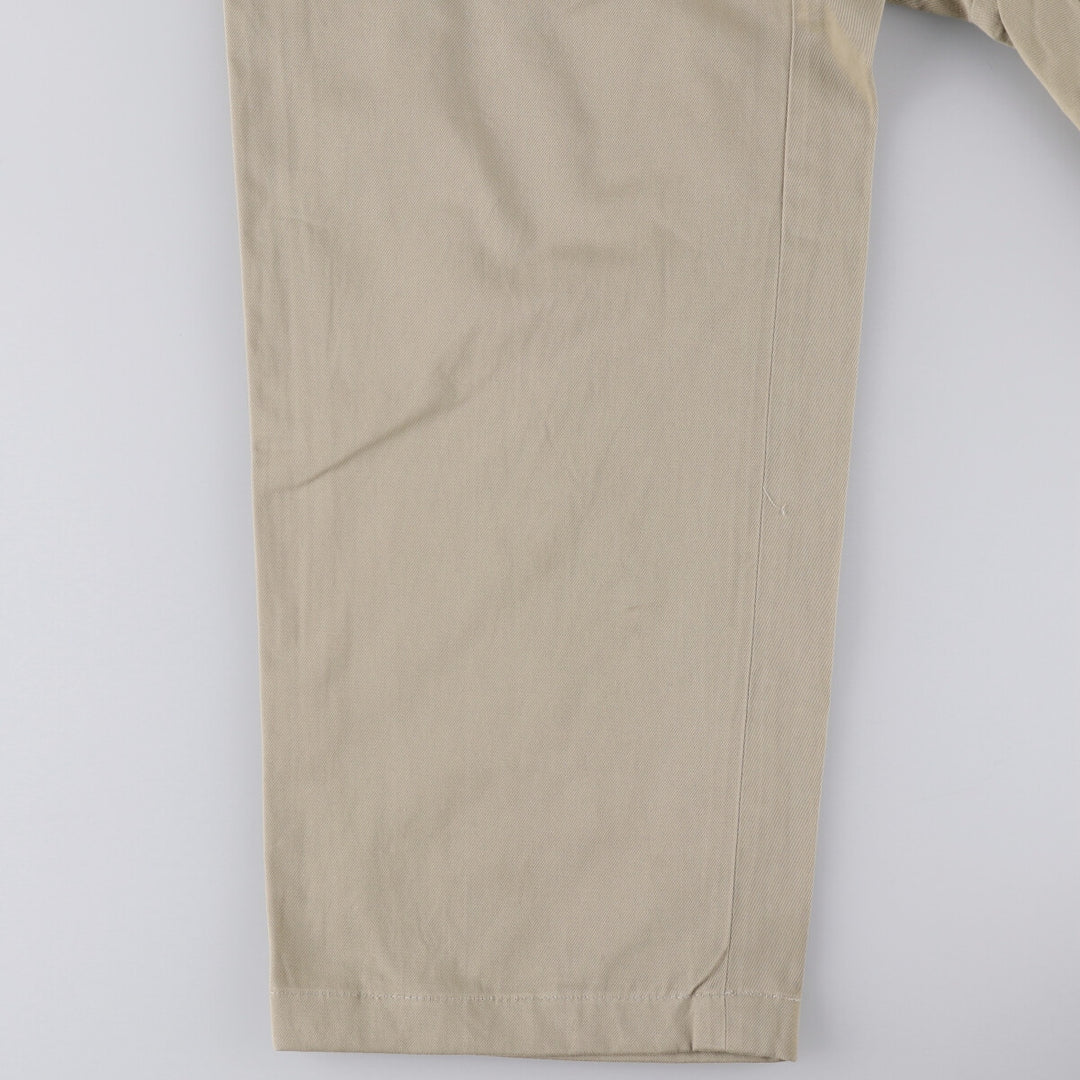 Ralph Lauren POLO by Ralph Lauren Two-pleat Chino Pants for Men, W34 equivalent cotton Khaki type Vintage Second Hand