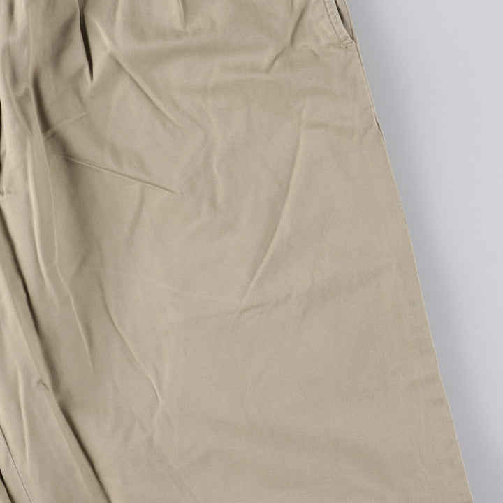 Ralph Lauren POLO by Ralph Lauren Two-pleat Chino Pants for Men, W34 equivalent cotton Khaki type Vintage Second Hand