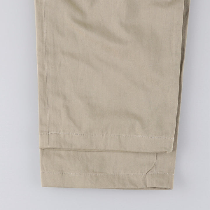Ralph Lauren POLO by Ralph Lauren Two-pleat Chino Pants for Men, W34 equivalent cotton Khaki type Vintage Second Hand