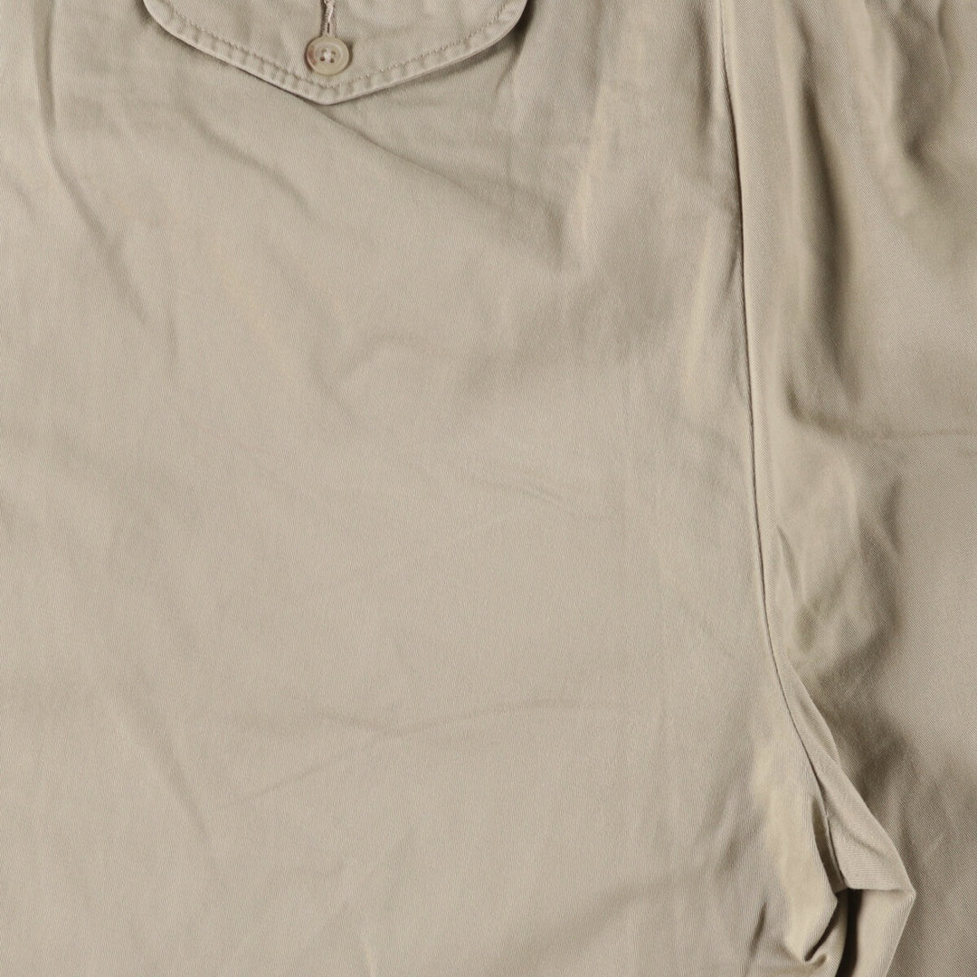 Ralph Lauren POLO by Ralph Lauren Two-pleat Chino Pants for Men, W34 equivalent cotton Khaki type Vintage Second Hand