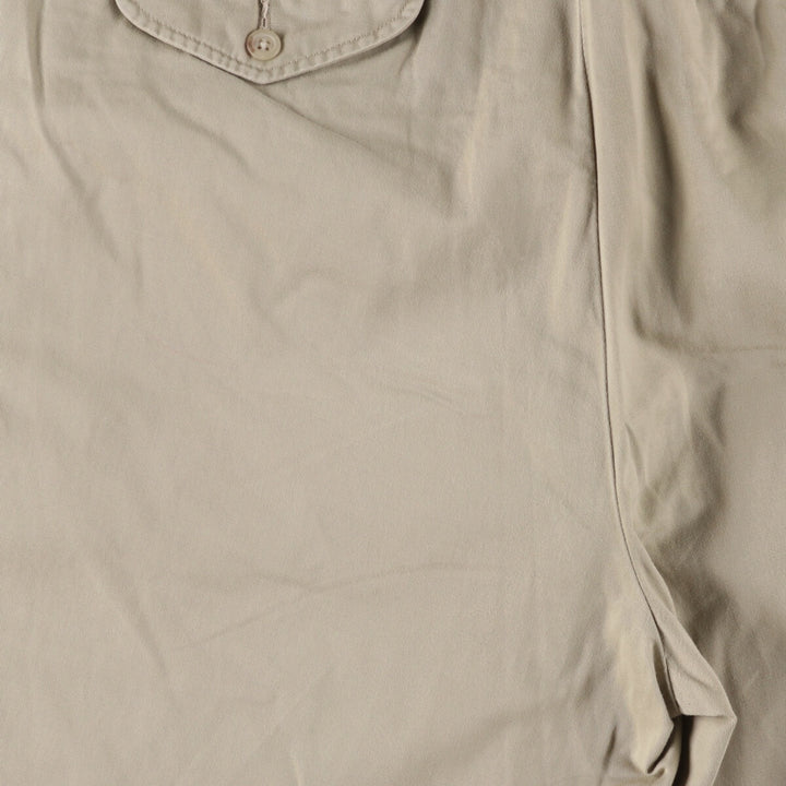 Ralph Lauren POLO by Ralph Lauren Two-pleat Chino Pants for Men, W34 equivalent cotton Khaki type Vintage Second Hand