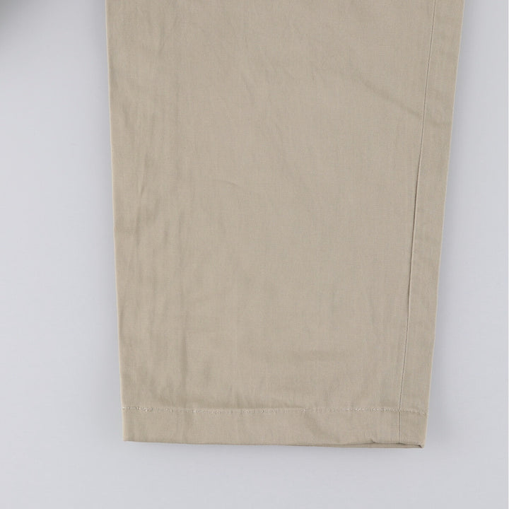 Ralph Lauren POLO by Ralph Lauren Two-pleat Chino Pants for Men, W34 equivalent cotton Khaki type Vintage Second Hand