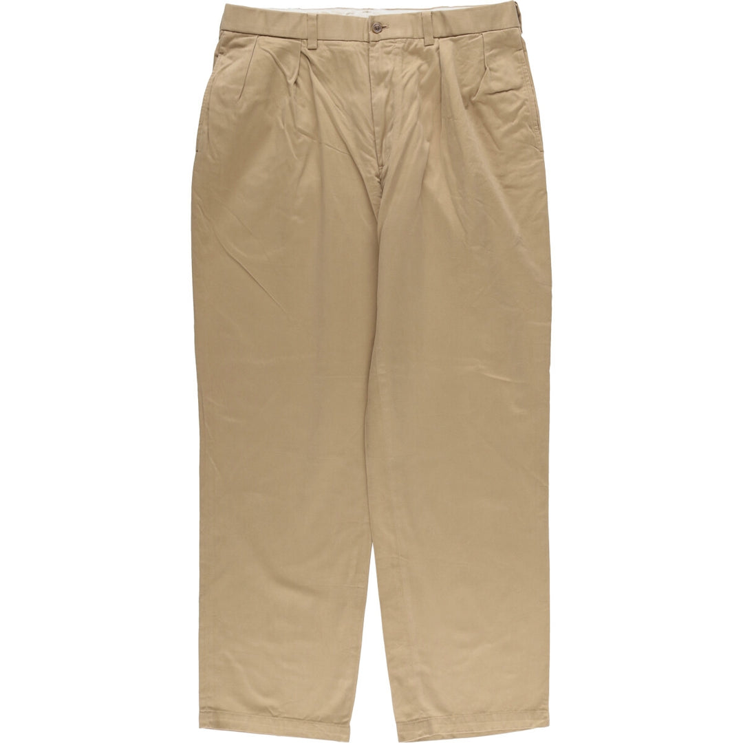 Ralph Lauren POLO GOLF Fairway Pant, two-pleat chino pants, men's size W35. cotton brown type Vintage Second Hand