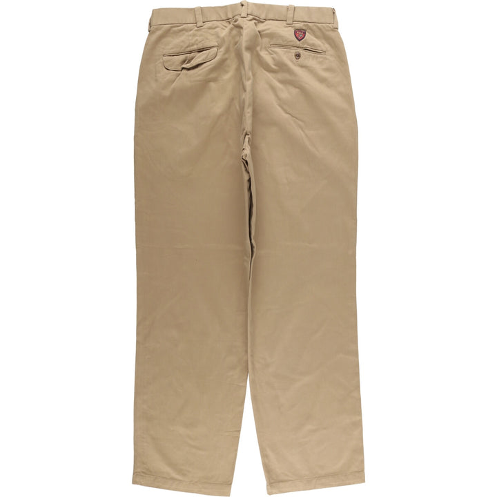 Ralph Lauren POLO GOLF Fairway Pant, two-pleat chino pants, men's size W35. cotton brown type Vintage Second Hand