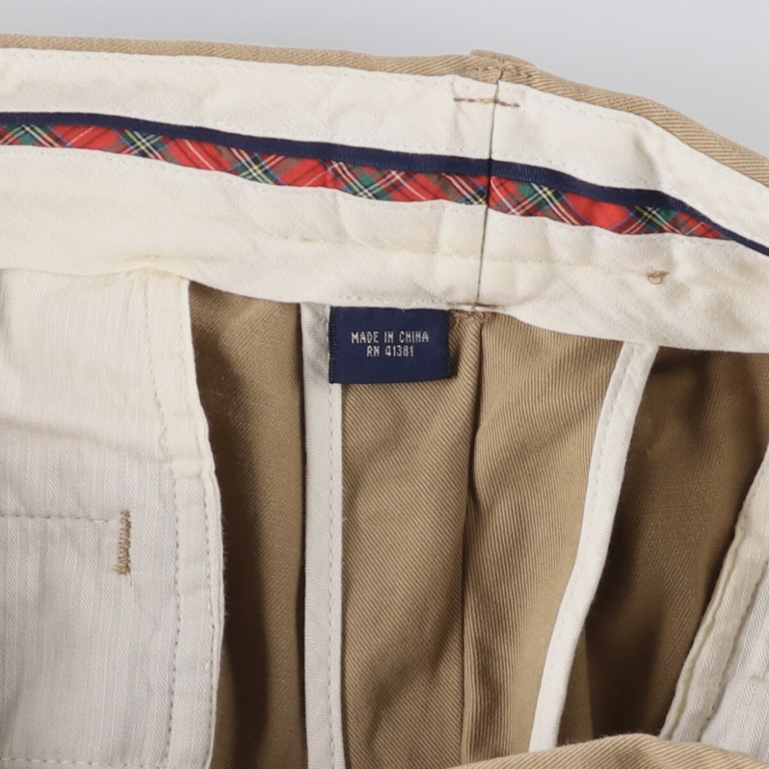 Ralph Lauren POLO GOLF Fairway Pant, two-pleat chino pants, men's size W35. cotton brown type Vintage Second Hand