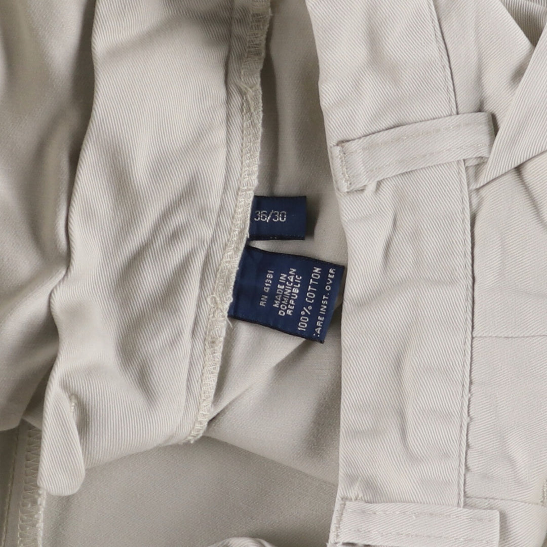 Ralph Lauren POLO by Ralph Lauren Two-pleat Chino Pants for Men, W34 equivalent cotton Beige type Vintage Second Hand