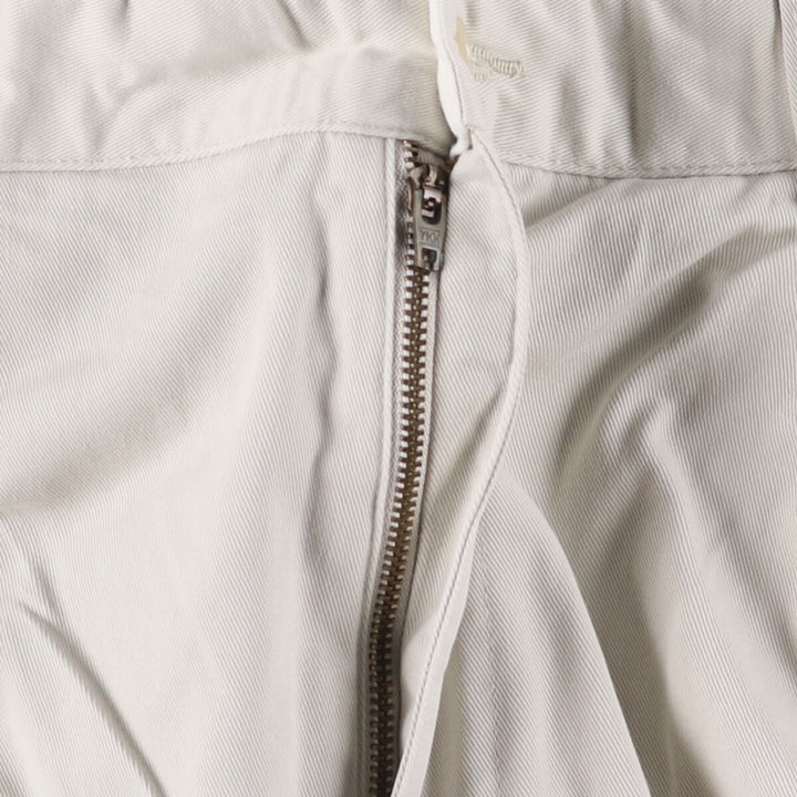Ralph Lauren POLO by Ralph Lauren Two-pleat Chino Pants for Men, W34 equivalent cotton Beige type Vintage Second Hand