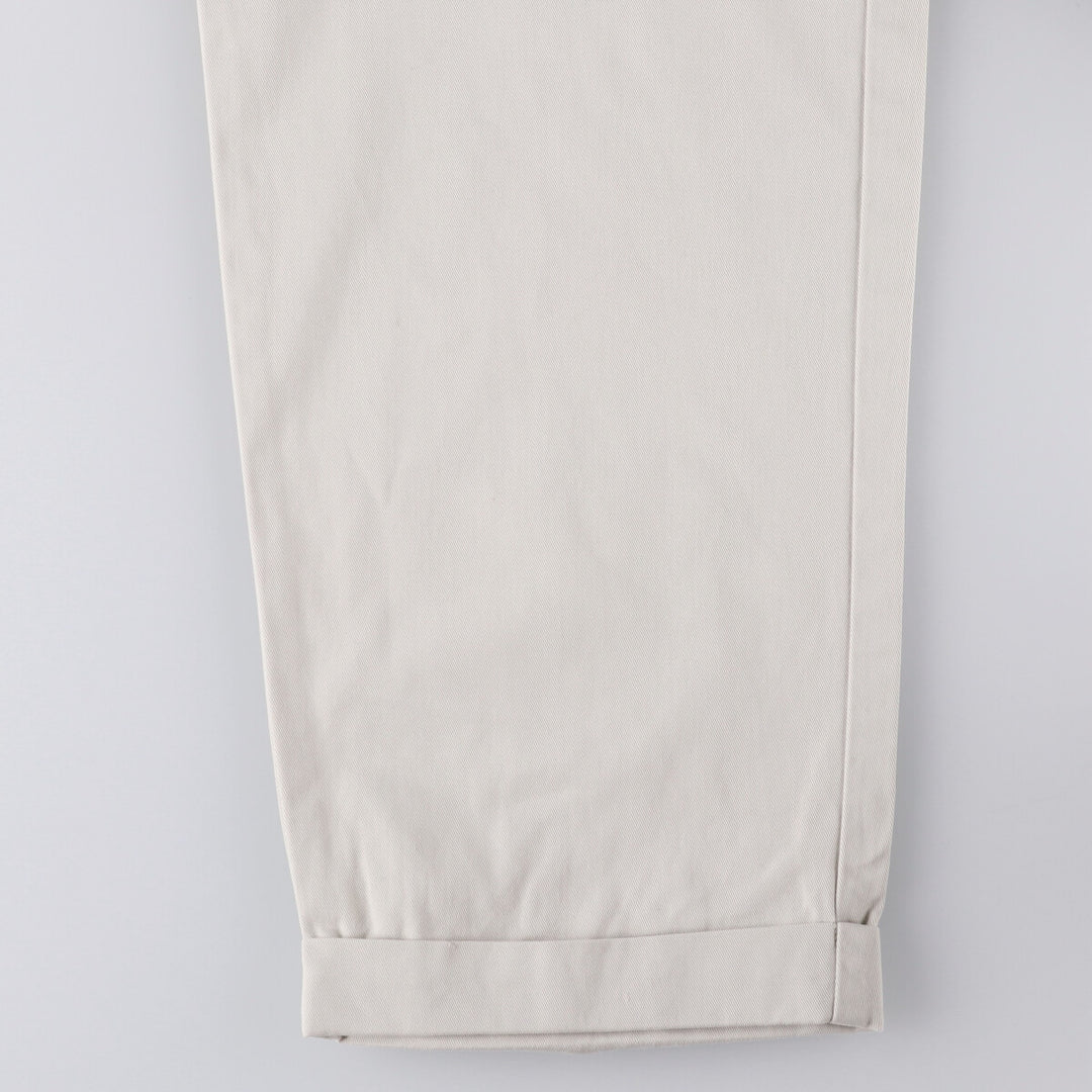 Ralph Lauren POLO by Ralph Lauren Two-pleat Chino Pants for Men, W34 equivalent cotton Beige type Vintage Second Hand