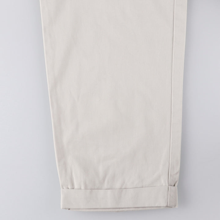 Ralph Lauren POLO by Ralph Lauren Two-pleat Chino Pants for Men, W34 equivalent cotton Beige type Vintage Second Hand