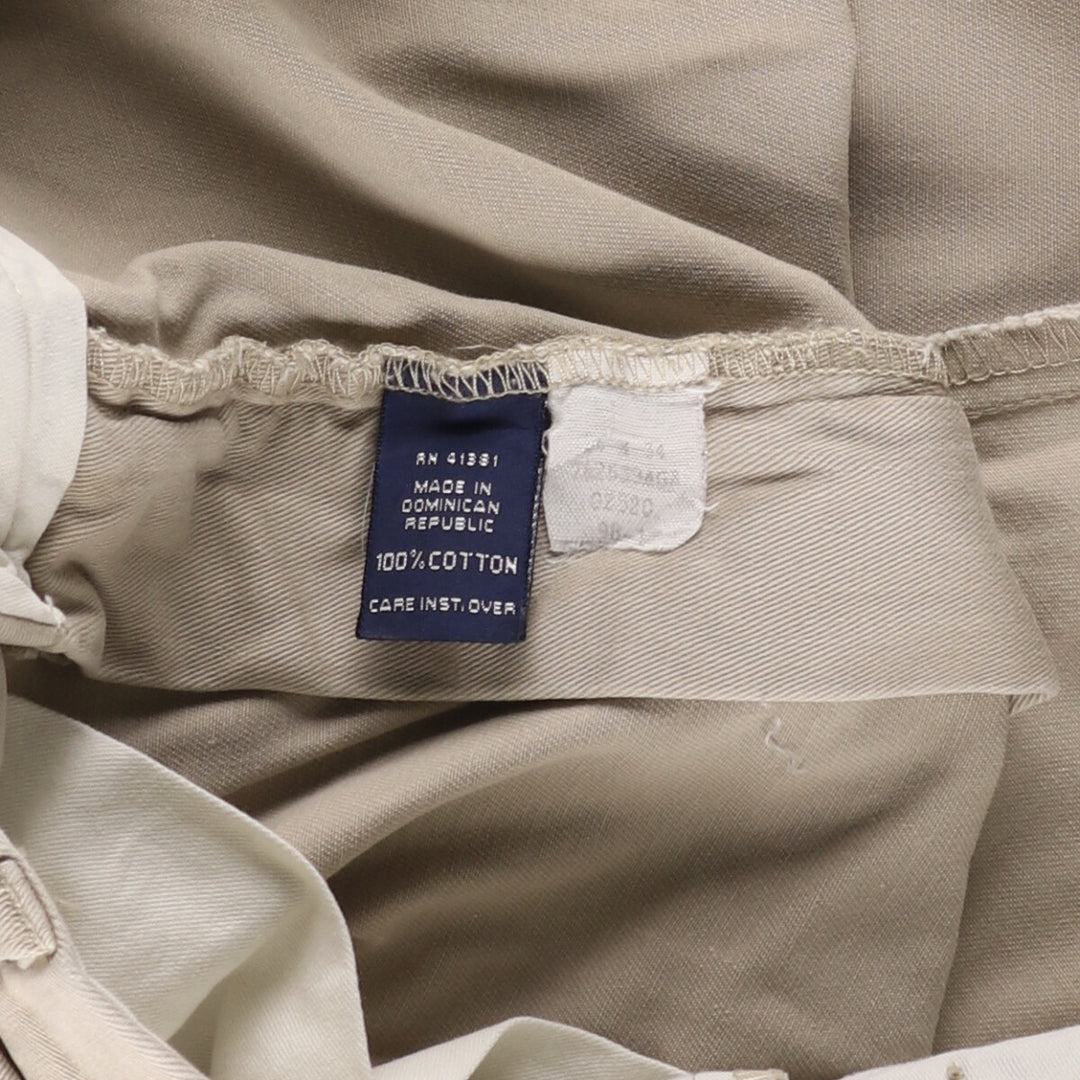 Ralph Lauren POLO by Ralph Lauren Two-pleat Chino Pants for Men, W34 equivalent cotton Beige type Vintage Second Hand