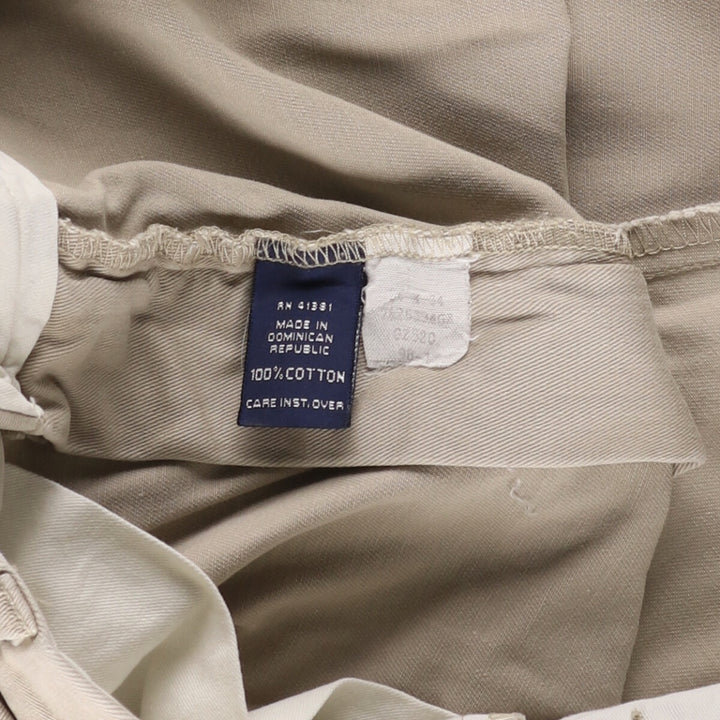 Ralph Lauren POLO by Ralph Lauren Two-pleat Chino Pants for Men, W34 equivalent cotton Beige type Vintage Second Hand