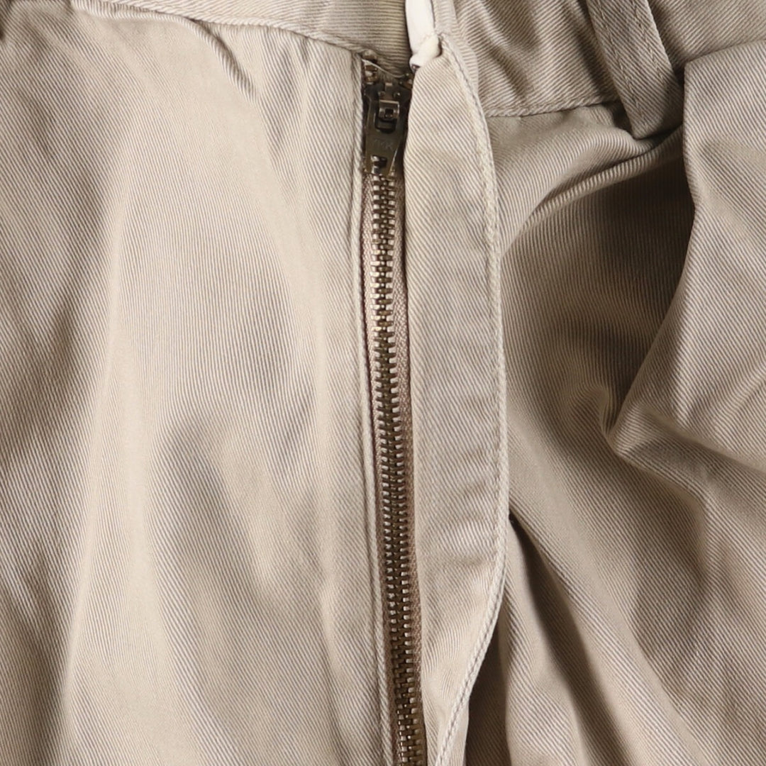 Ralph Lauren POLO by Ralph Lauren Two-pleat Chino Pants for Men, W34 equivalent cotton Beige type Vintage Second Hand