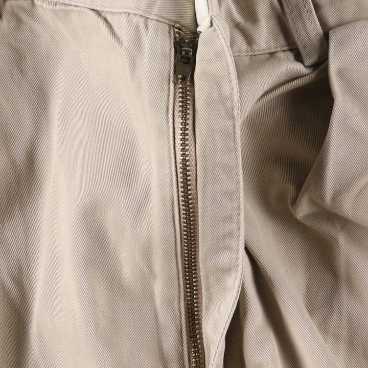 Ralph Lauren POLO by Ralph Lauren Two-pleat Chino Pants for Men, W34 equivalent cotton Beige type Vintage Second Hand