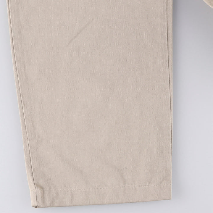Ralph Lauren POLO by Ralph Lauren Two-pleat Chino Pants for Men, W34 equivalent cotton Beige type Vintage Second Hand