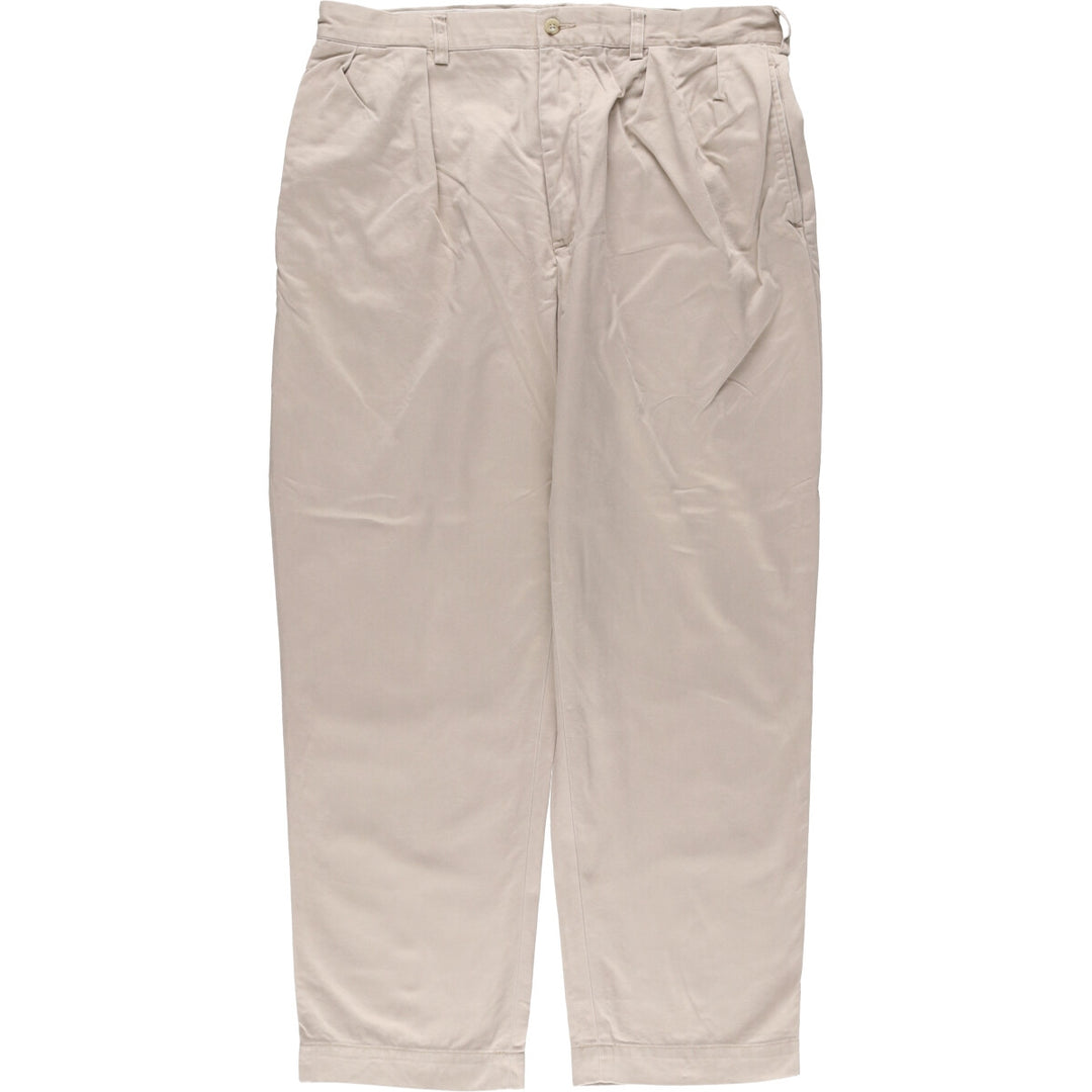 Ralph Lauren POLO by Ralph Lauren Two-pleat Chino Pants for Men, W36 cotton Beige type Vintage Second Hand