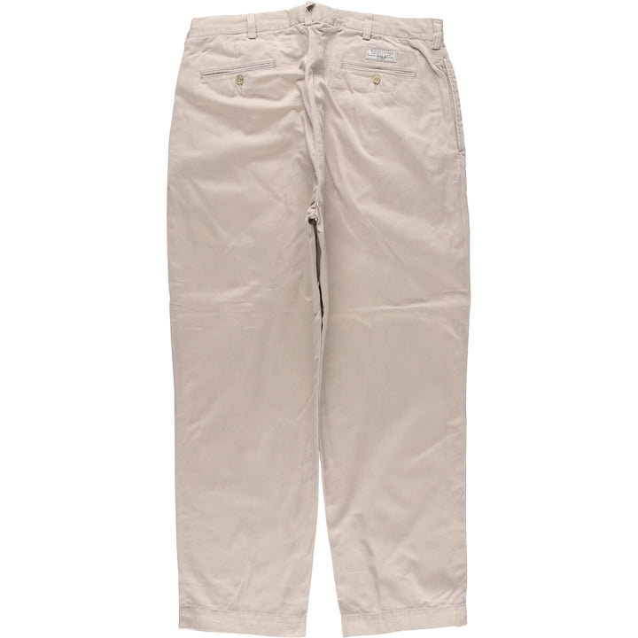 Ralph Lauren POLO by Ralph Lauren Two-pleat Chino Pants for Men, W36 cotton Beige type Vintage Second Hand