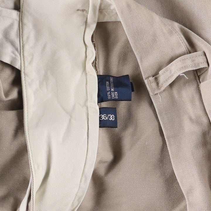 Ralph Lauren POLO by Ralph Lauren Two-pleat Chino Pants for Men, W36 cotton Beige type Vintage Second Hand