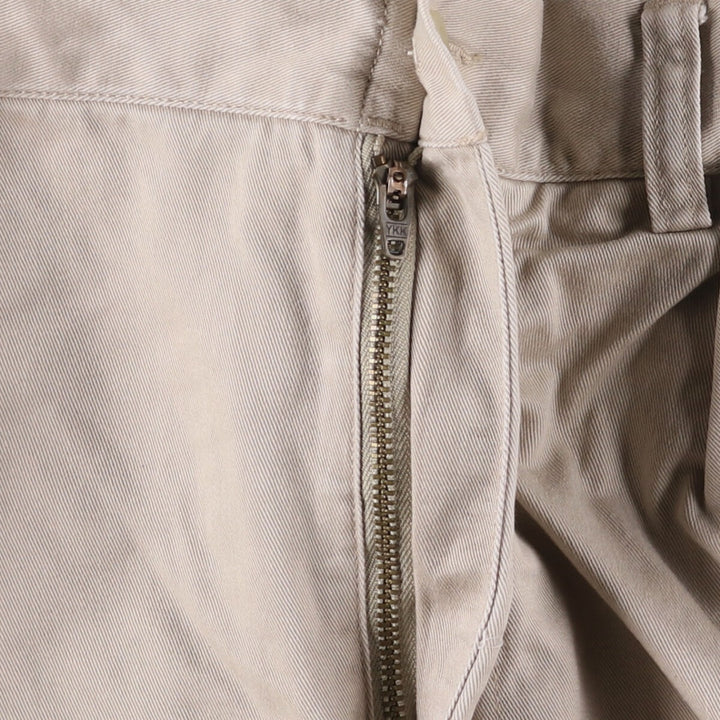 Ralph Lauren POLO by Ralph Lauren Two-pleat Chino Pants for Men, W36 cotton Beige type Vintage Second Hand