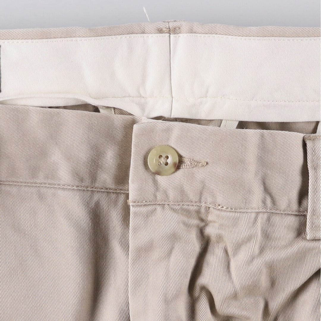 Ralph Lauren POLO by Ralph Lauren Two-pleat Chino Pants for Men, W36 cotton Beige type Vintage Second Hand