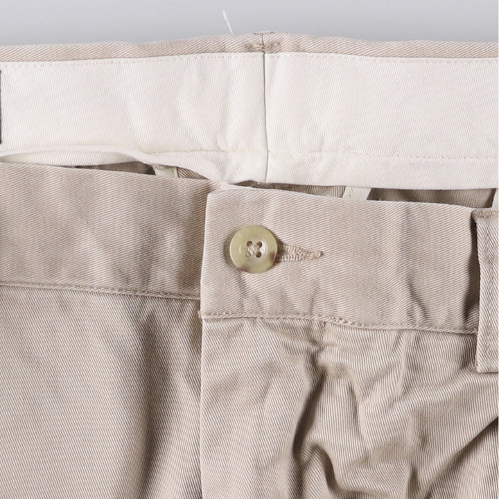 Ralph Lauren POLO by Ralph Lauren Two-pleat Chino Pants for Men, W36 cotton Beige type Vintage Second Hand
