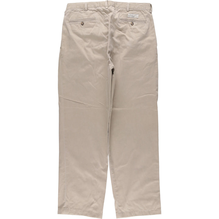 Ralph Lauren POLO by Ralph Lauren ANDREW PANT Two-pleat chino pants for men, equivalent to W34 cotton Beige type Vintage Second Hand
