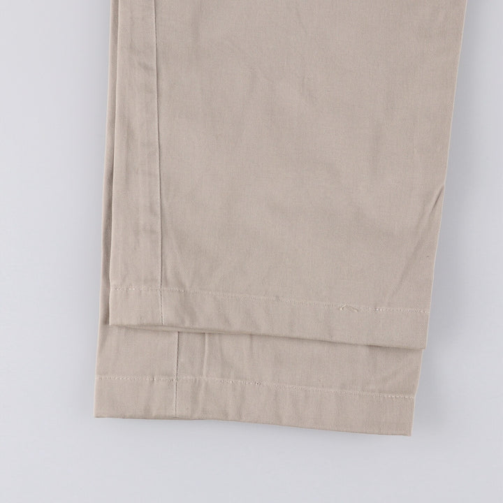 Ralph Lauren POLO by Ralph Lauren ANDREW PANT Two-pleat chino pants for men, equivalent to W34 cotton Beige type Vintage Second Hand