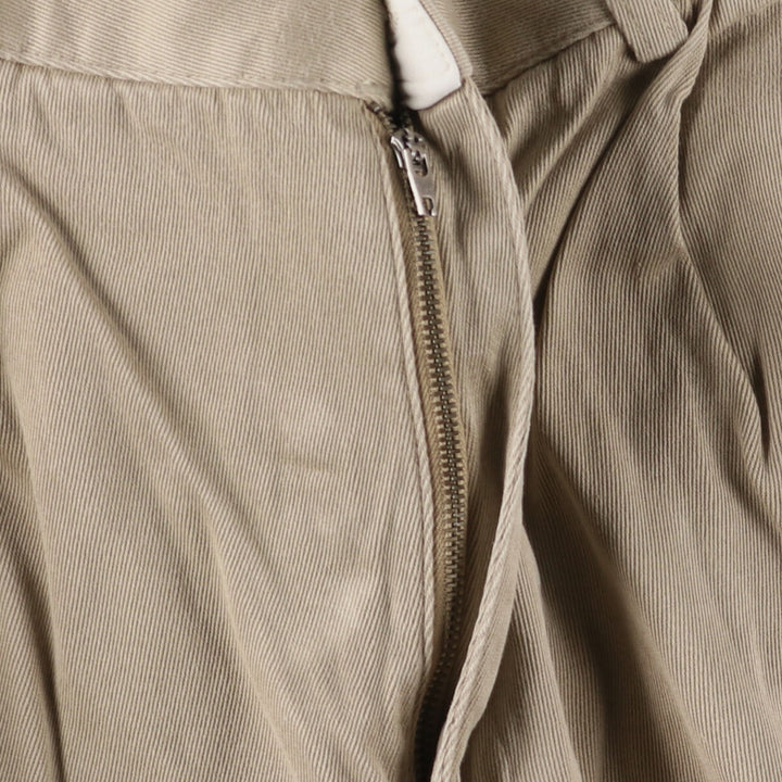 Ralph Lauren POLO by Ralph Lauren HAMMOND PANT, two-pleat chino pants, men's, w34 equivalent cotton Beige type Vintage Second Hand