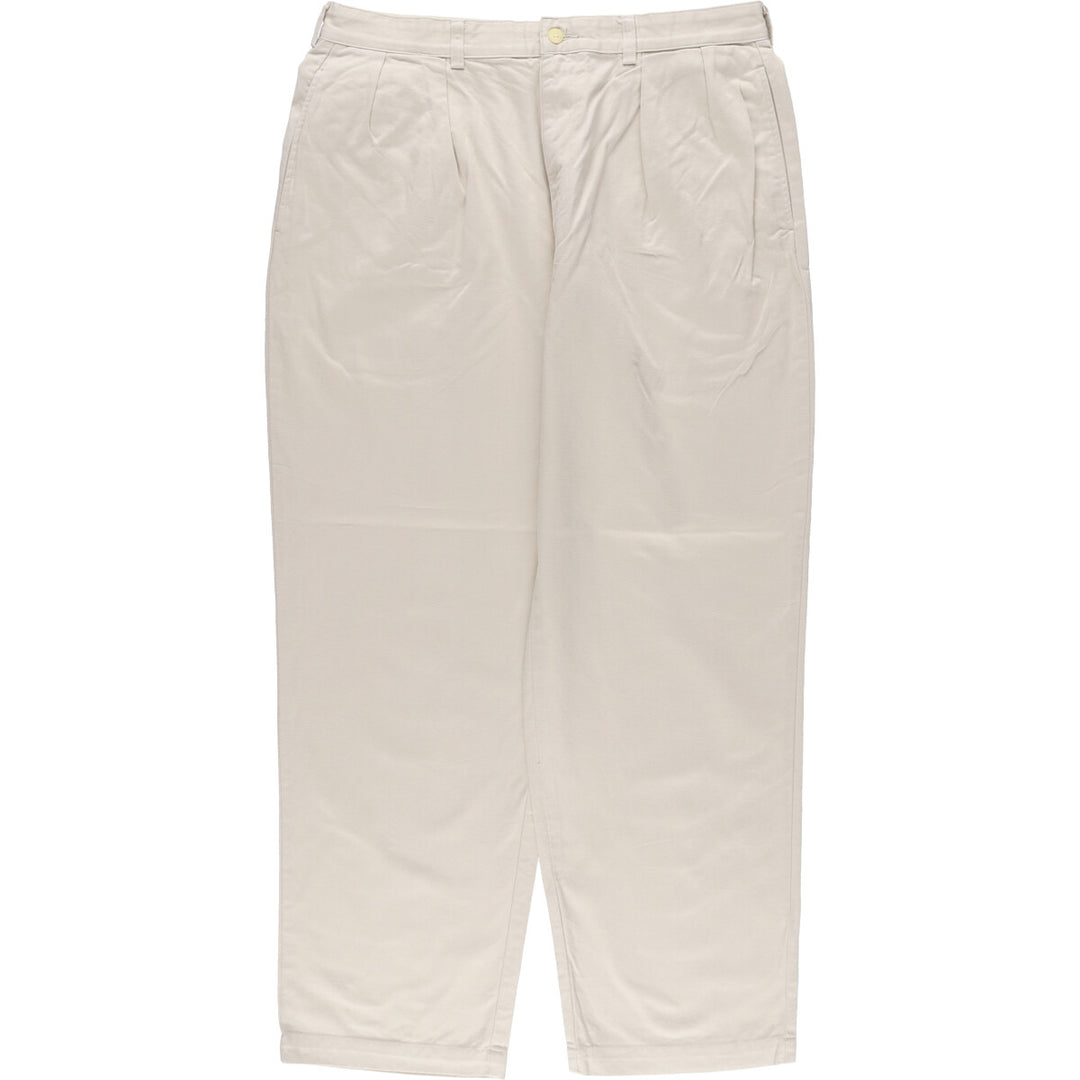 Ralph Lauren POLO RALPH LAUREN Men's Chino Pants, Size W35 (Two-pleat) cotton Beige type Vintage Second Hand