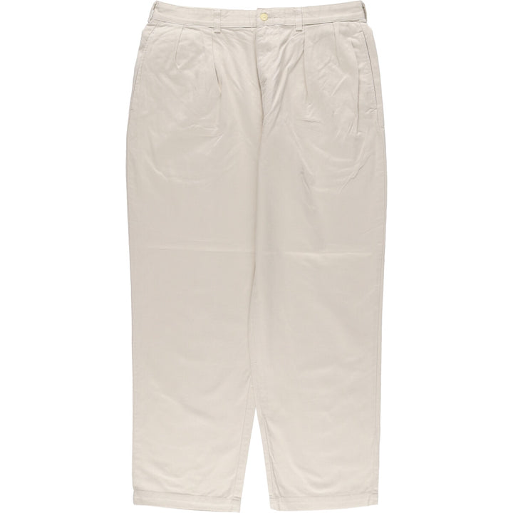 Ralph Lauren POLO RALPH LAUREN Men's Chino Pants, Size W35 (Two-pleat) cotton Beige type Vintage Second Hand