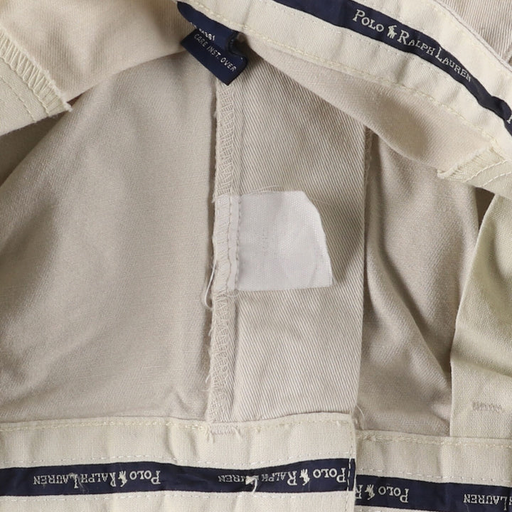 Ralph Lauren POLO RALPH LAUREN Men's Chino Pants, Size W35 (Two-pleat) cotton Beige type Vintage Second Hand