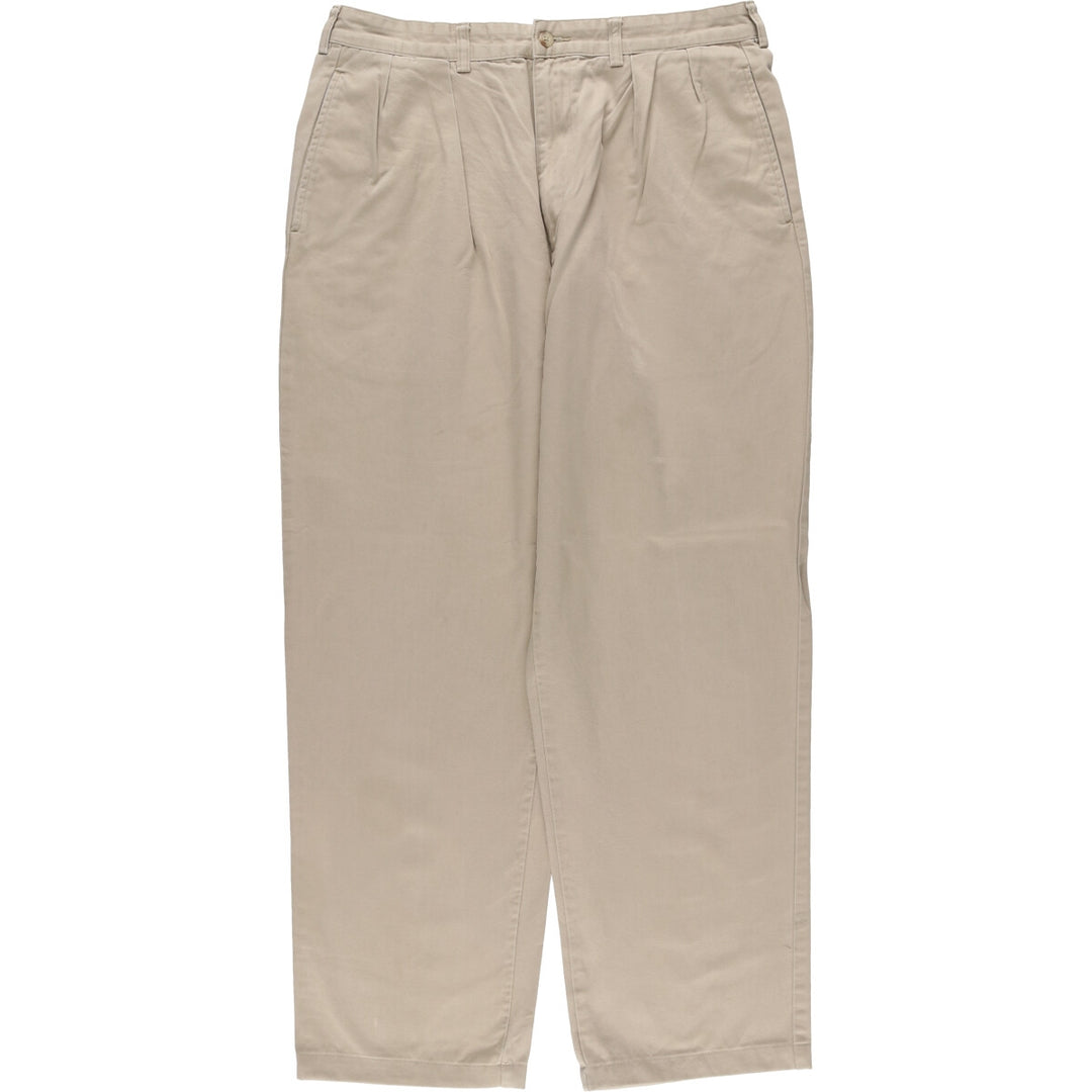 Ralph Lauren POLO RALPH LAUREN Two-pleat chino pants for men, size W34 cotton Beige type Vintage Second Hand
