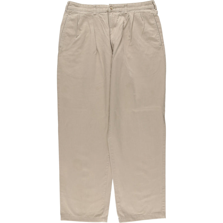 Ralph Lauren POLO RALPH LAUREN Two-pleat chino pants for men, size W34 cotton Beige type Vintage Second Hand